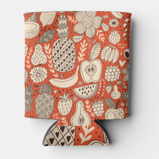 Zomerfruit Doodle Blikjeskoeler