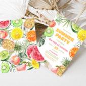 Zomerfruit Einde van de Uitnodiging van het Zomerf