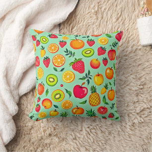 Zomerfruit Naadloos Ontwerp Kussen