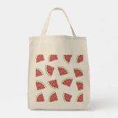 Zomerfruit sappige watermeloen tote bag (Achterkant)