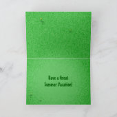 Zomergazon [Aangepast Wenskaart] Kaart (Binnen)