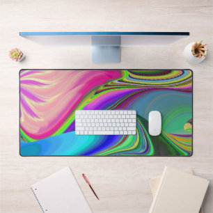 Zomergevoel, Abstracte 3D Rainbowart Bureaumat