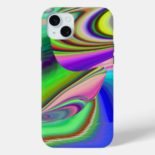 Zomergevoel, Abstracte 3D Rainbowart iPhone 15 Mini Hoesje