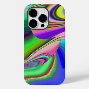Zomergevoel, Abstracte 3D Rainbowart Case-Mate iPhone 14 Pro Hoesje