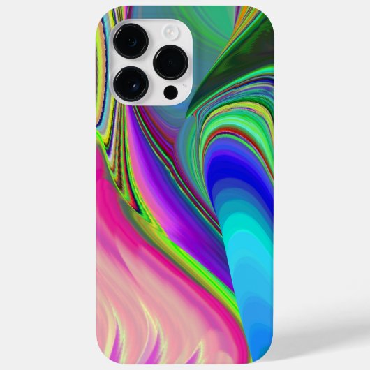 Zomergevoel, Abstracte 3D Rainbowart Case-Mate iPhone Case (Achterkant)
