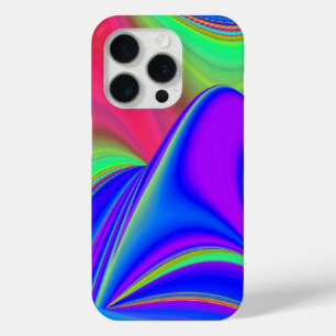 Zomergevoel, Abstracte 3D Rainbowart iPhone 15 Pro Case