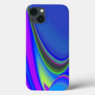 Zomergevoel, Abstracte 3D Rainbowart iPhone 13 Hoesje