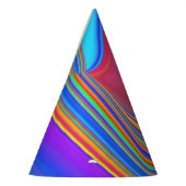 Zomergevoel, Abstracte 3D Rainbowart Feesthoedjes (Links)