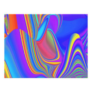 Zomergevoel, Abstracte 3D Rainbowart Foto Afdruk
