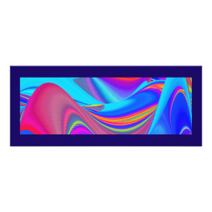 Zomergevoel, Abstracte 3D Rainbowart Foto Afdruk