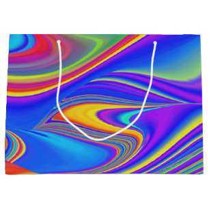 Zomergevoel, Abstracte 3D Rainbowart Groot Cadeauzakje