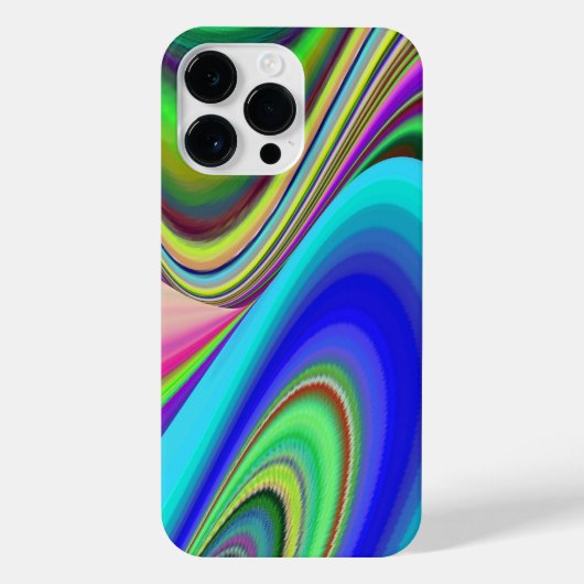 Zomergevoel, Abstracte 3D Rainbowart iPhone Hoesje (Achterkant)