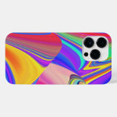 Zomergevoel, Abstracte 3D Rainbowart iPhone Hoesje (Achterkant horizontaal)