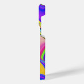 Zomergevoel, Abstracte 3D Rainbowart iPhone Hoesje (Linkerkant)