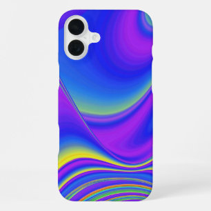 Zomergevoel, Abstracte 3D Rainbowart iPhone 16 Plus Hoesje