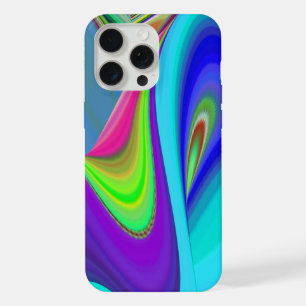 Zomergevoel, Abstracte 3D Rainbowart iPhone 15 Pro Max Hoesje
