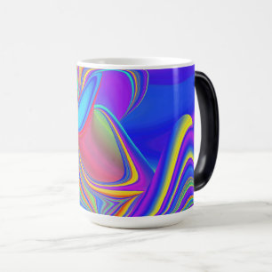 Zomergevoel, Abstracte 3D Rainbowart Magische Mok