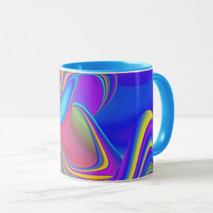 Zomergevoel, Abstracte 3D Rainbowart Mok