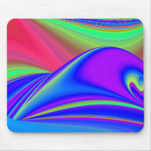 Zomergevoel, Abstracte 3D Rainbowart Muismat