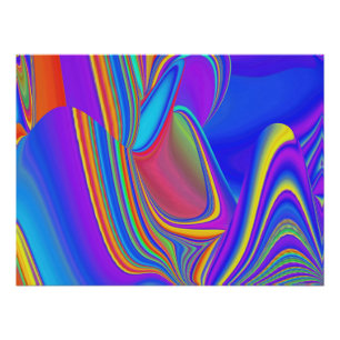 Zomergevoel, Abstracte 3D Rainbowart Perfect Poster