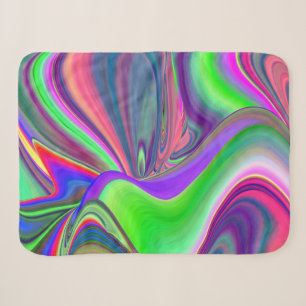 Zomergevoel, Abstracte 3D Rainbowart Sherpa Deken