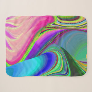 Zomergevoel, Abstracte 3D Rainbowart Sherpa Deken