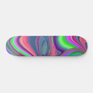 Zomergevoel, Abstracte 3D Rainbowart Skateboard