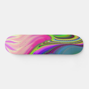Zomergevoel, Abstracte 3D Rainbowart Skateboard