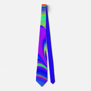 Zomergevoel, Abstracte 3D Rainbowart Stropdas