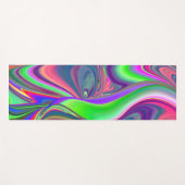 Zomergevoel, Abstracte 3D Rainbowart Yogamat (Voorkant (horizontaal))