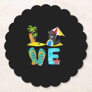 Zomergieterij | Liefde newfoundland Kartonnen Onderzetters