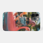Zomergnoom in zonnebril op Flamingo Float Case-Mate iPhone Case (Achterkant (horizontaal))