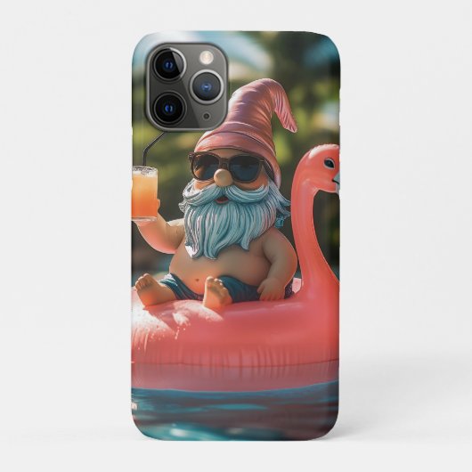 Zomergnoom in zonnebril op Flamingo Float Case-Mate iPhone Case (Achterkant)