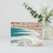 Zomergolven in Nazare Briefkaart (Staand voorkant)