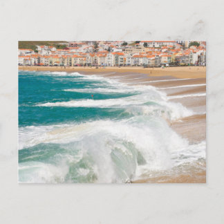 Zomergolven in Nazare Briefkaart