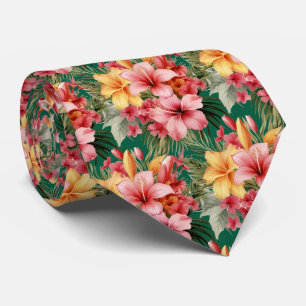 Zomerhalsband Tropische Hibiscus Stropdas