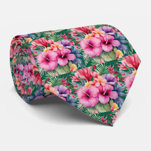 Zomerhalsband Tropische Hibiscus Stropdas