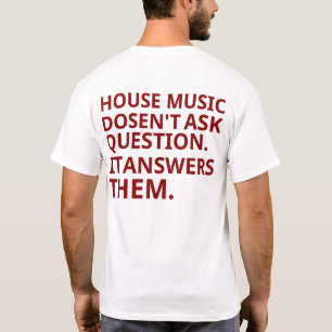 Zomerhuis muziek chic T-shirt