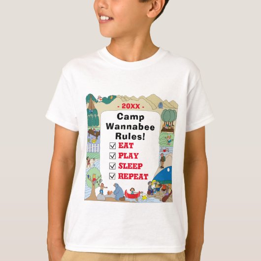 zomerkamp t-shirt (Voorkant)