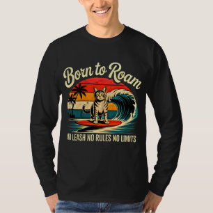 Zomerkat Surfer - Retro Strandontwerp T-shirt