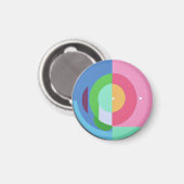 Zomerkleuren magneet (Voorkant / Achterkant)