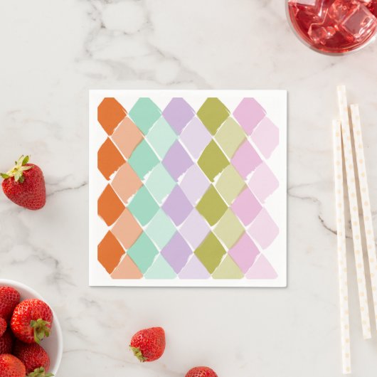 Zomerkleurenpatroon Servet (Insitu)