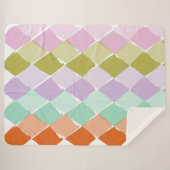 Zomerkleurenpatroon Sherpa Deken (Voorkant (horizontaal))