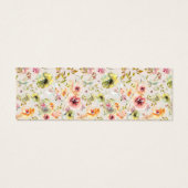 zomerkuis bloemen bruiloft Hartelijk dank Mini Visitekaartjes (Achterkant)