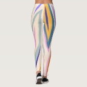 Zomerkunst: Creatief collage patroon Leggings (Achterkant)