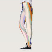 Zomerkunst: Creatief collage patroon Leggings (Links)