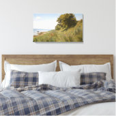 Zomerlandschap bij het Zee (door Ludvig Kabell) Canvas Afdruk (Insitu (Slaapkamer))