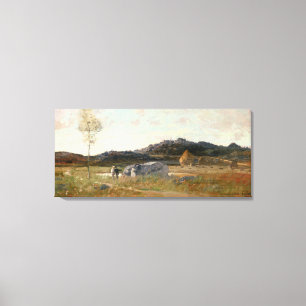 zomerlandschap canvas afdruk