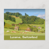 zomerlandschap in Zwitserland Briefkaart (Voorkant)