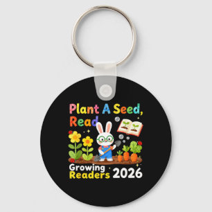 Zomerlezen 2026 Plant Een Zaad Lezen Groeiend Sleutelhanger